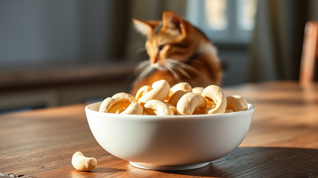 are cashews safe for cats