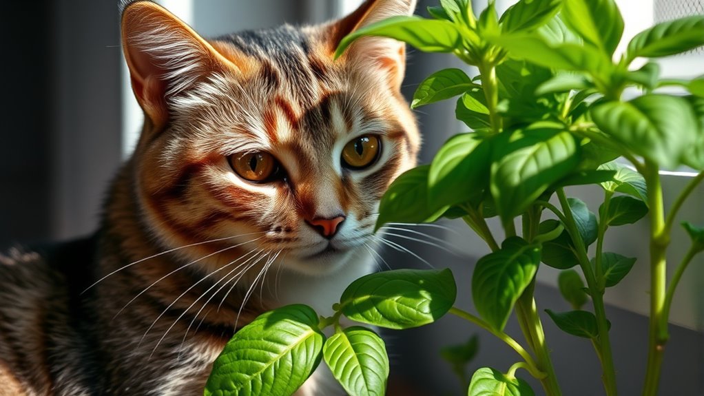 cats can safely eat basil