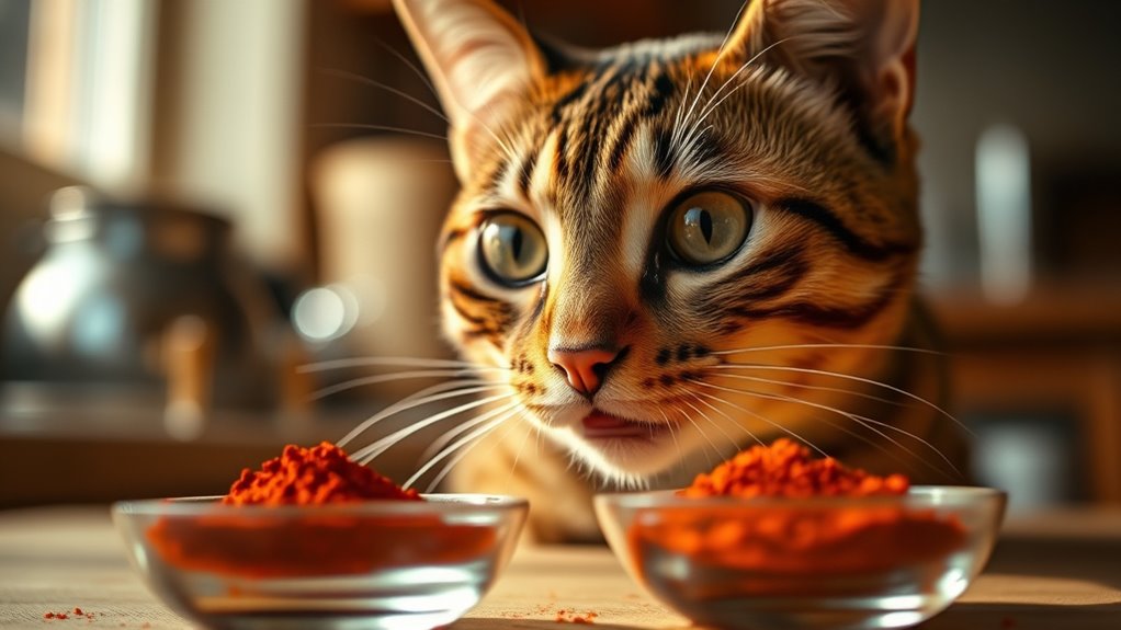 cats spicy taste reaction
