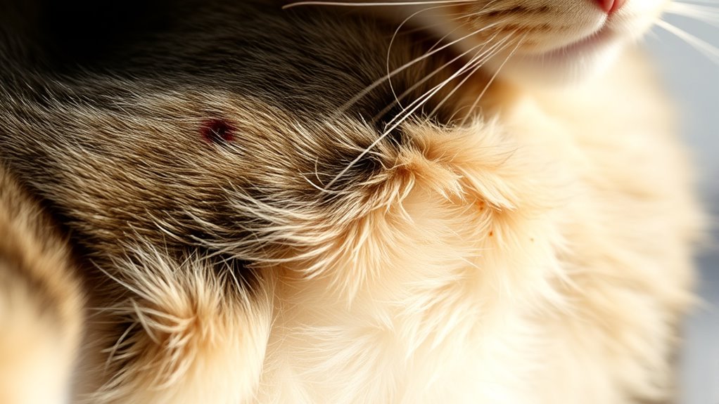 check for flea signs