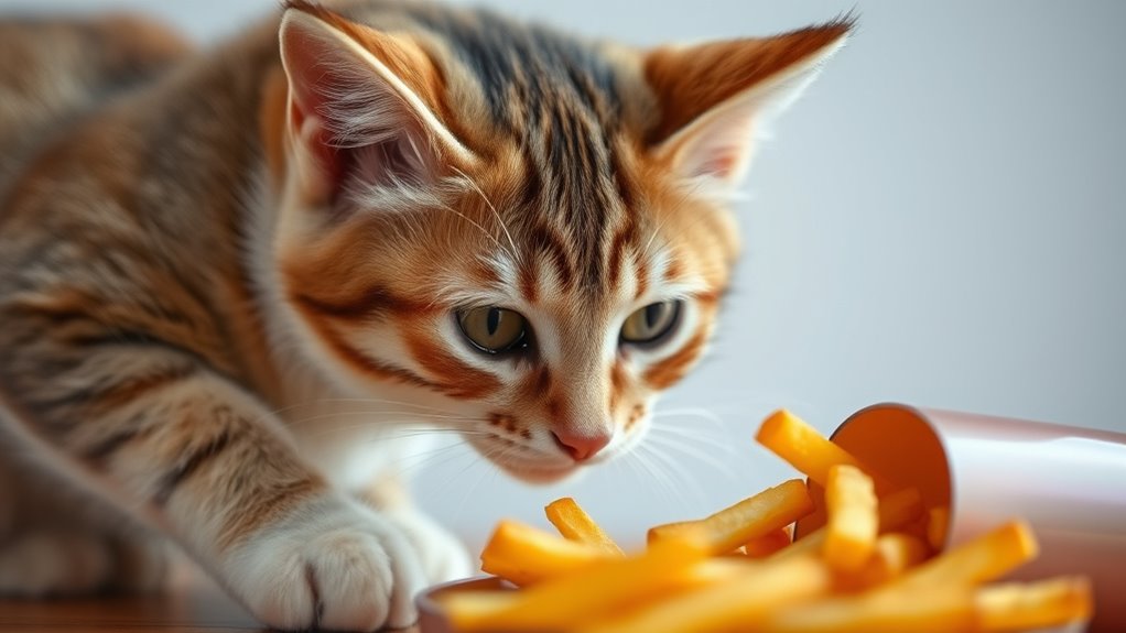 safe feline fry consumption