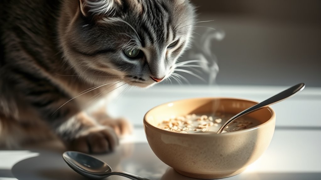 safe oatmeal for cats